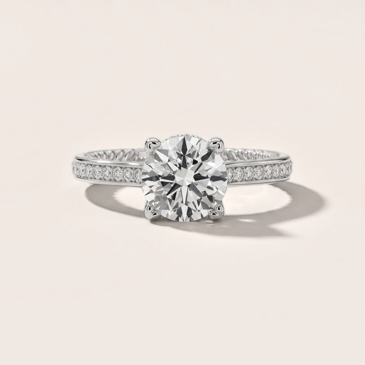 Bess Hidden Halo Rope Round Diamond Engagement Ring in Silver - front.jpg