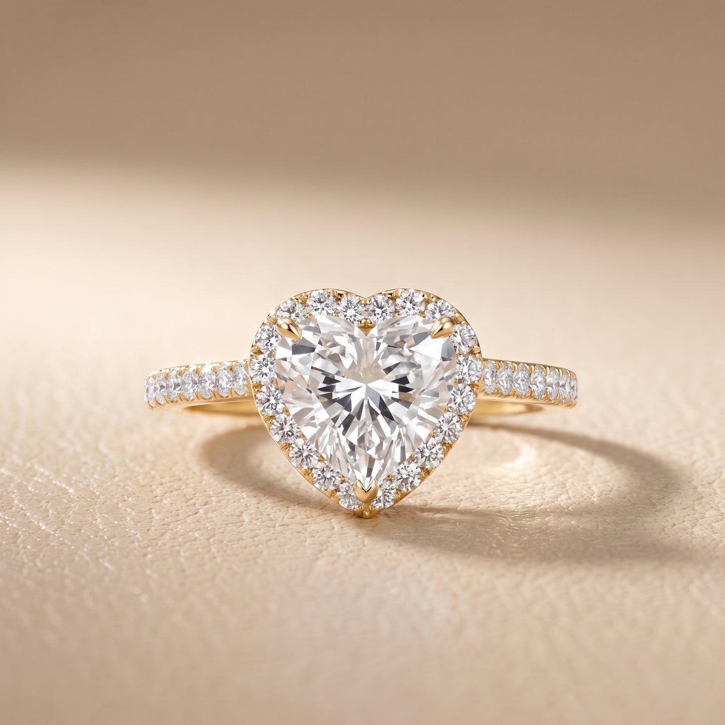 Willa Halo Micropavé Heart Diamond Engagement Ring in Yellow Gold - front.jpg