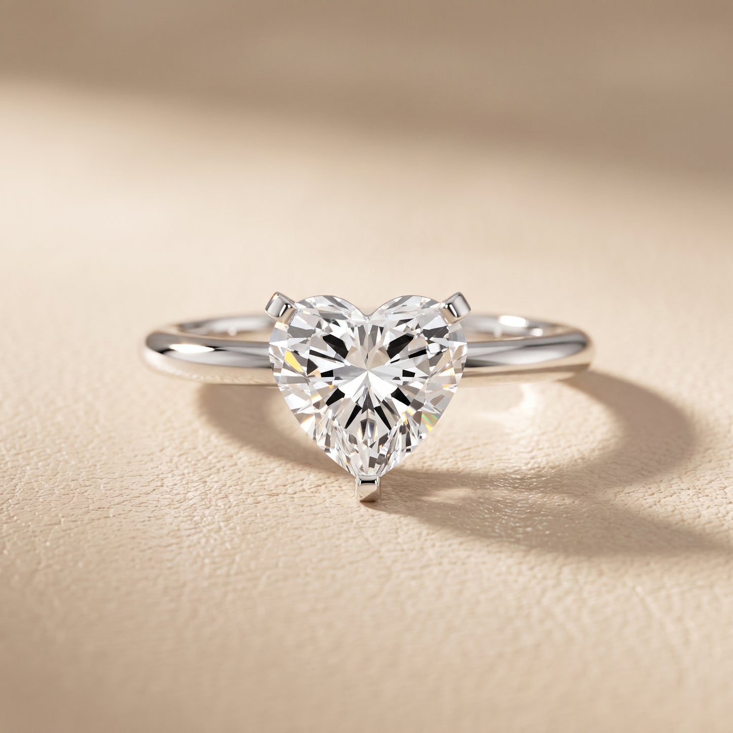 Amira Six-Prong Solitaire Heart Diamond Engagement Ring in White Gold - front.jpg