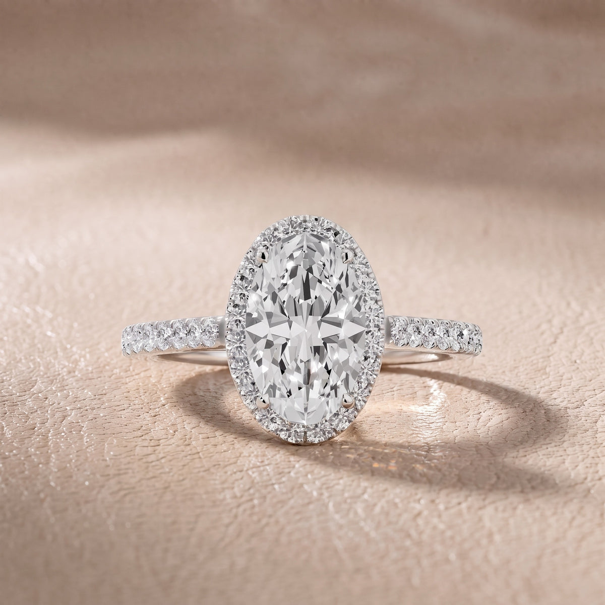 Willa Halo Micropavé Oval Diamond Engagement Ring in White Gold - front.jpg