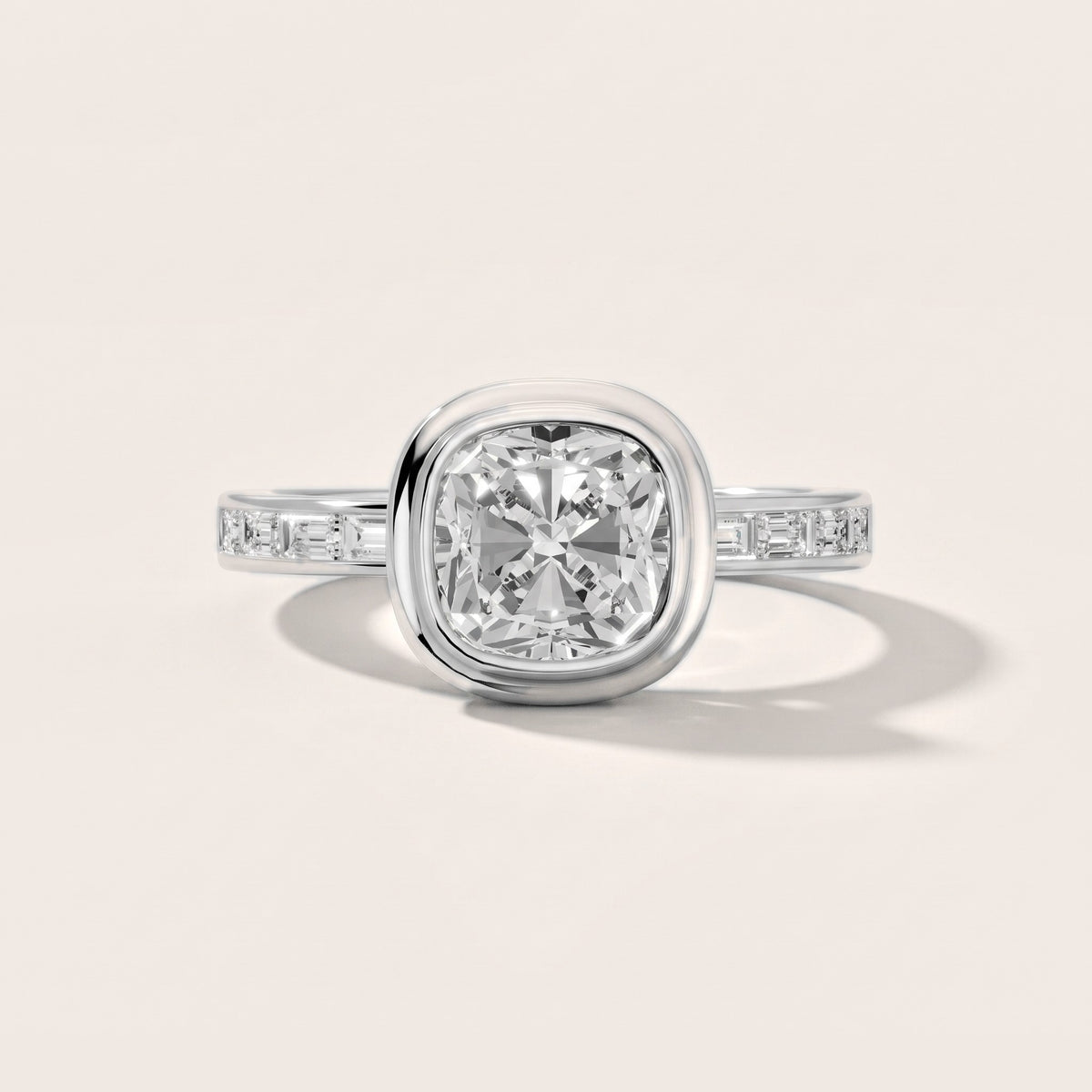 Darcy Bezel Channel Set Cushion Diamond Engagement Ring in White Gold - front.jpg
