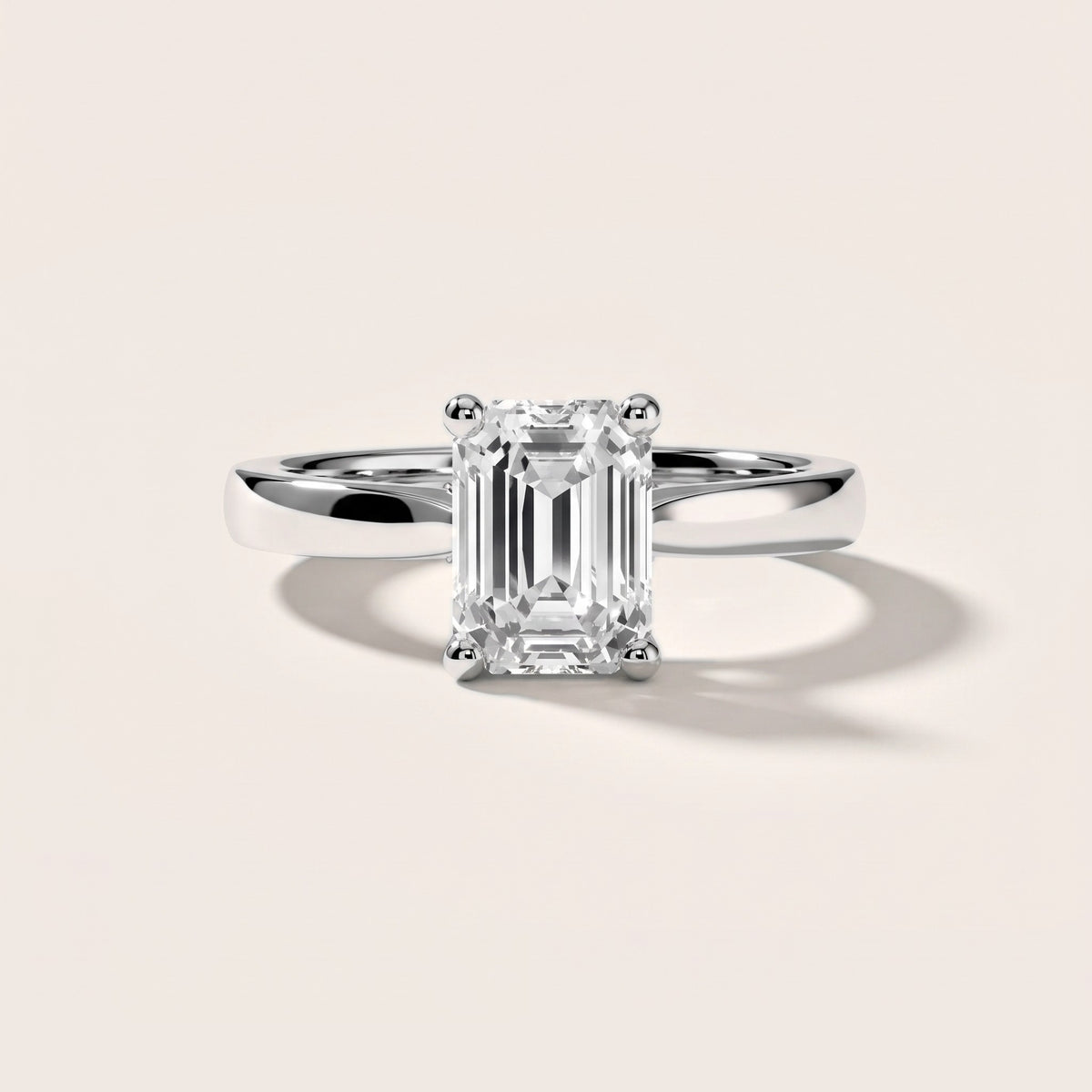 Sofia Cathedral Emerald Diamond Engagement Ring in Platinum - front.jpg