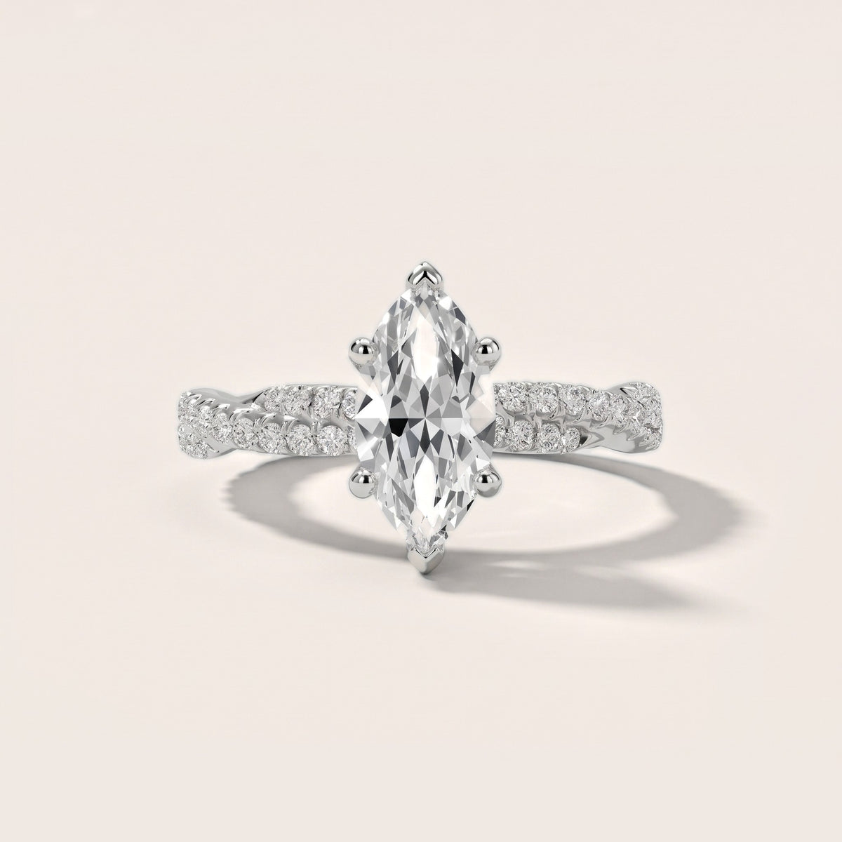 Petra Twist Pavé Marquise Diamond Engagement Ring in Platinum - front.jpg