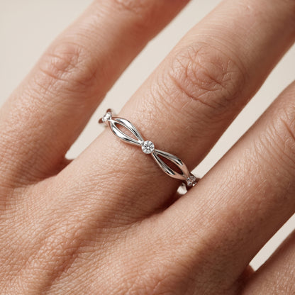 Clarissa Petite Twist Round Diamond Wedding Band in Platinum - lifestyle.jpg