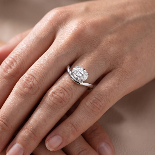 Katherine East-West Bypass Oval Diamond Engagement Ring in Platinum - lifestyle.jpg