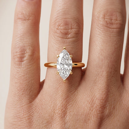 Amira Six-Prong Solitaire Marquise Diamond Engagement Ring in Yellow Gold - lifestyle.jpg