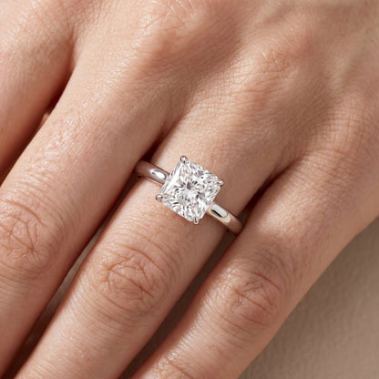 Sadie Cathedral Solitaire Radiant Diamond Ring in White Gold - lifestyle.jpg