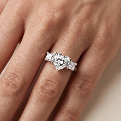 Sienna Three-Stone Heart Diamond Ring in Platinum - lifestyle.jpg
