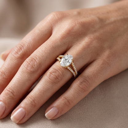 Eternal Embrace Solitaire Oval Diamond Engagement Ring in Yellow Gold - lifestyle.jpg