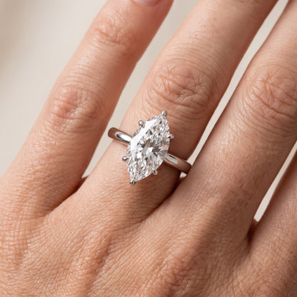Kalia Knife Edge Solitaire Marquise Diamond Engagement Ring in Platinum - lifestyle.jpg