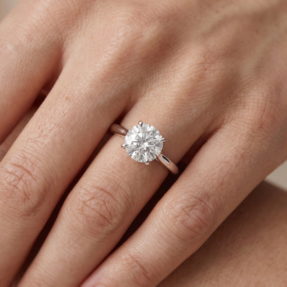 Kalia Knife Edge Solitaire Round Diamond Engagement Ring in White Gold - lifestyle.jpg