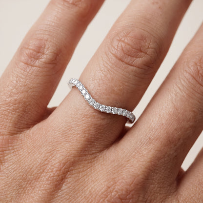 Audrey Curved Round Diamond Stackable Ring in Silver - lifestyle.jpg