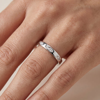 Samira Bezel Marquise & Round Diamond Eternity Band in White Gold - lifestyle.jpg