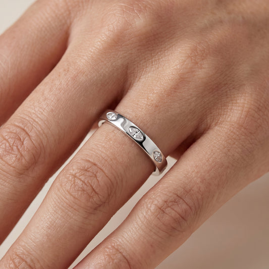 Samira Bezel Marquise & Round Diamond Eternity Band in White Gold - lifestyle.jpg
