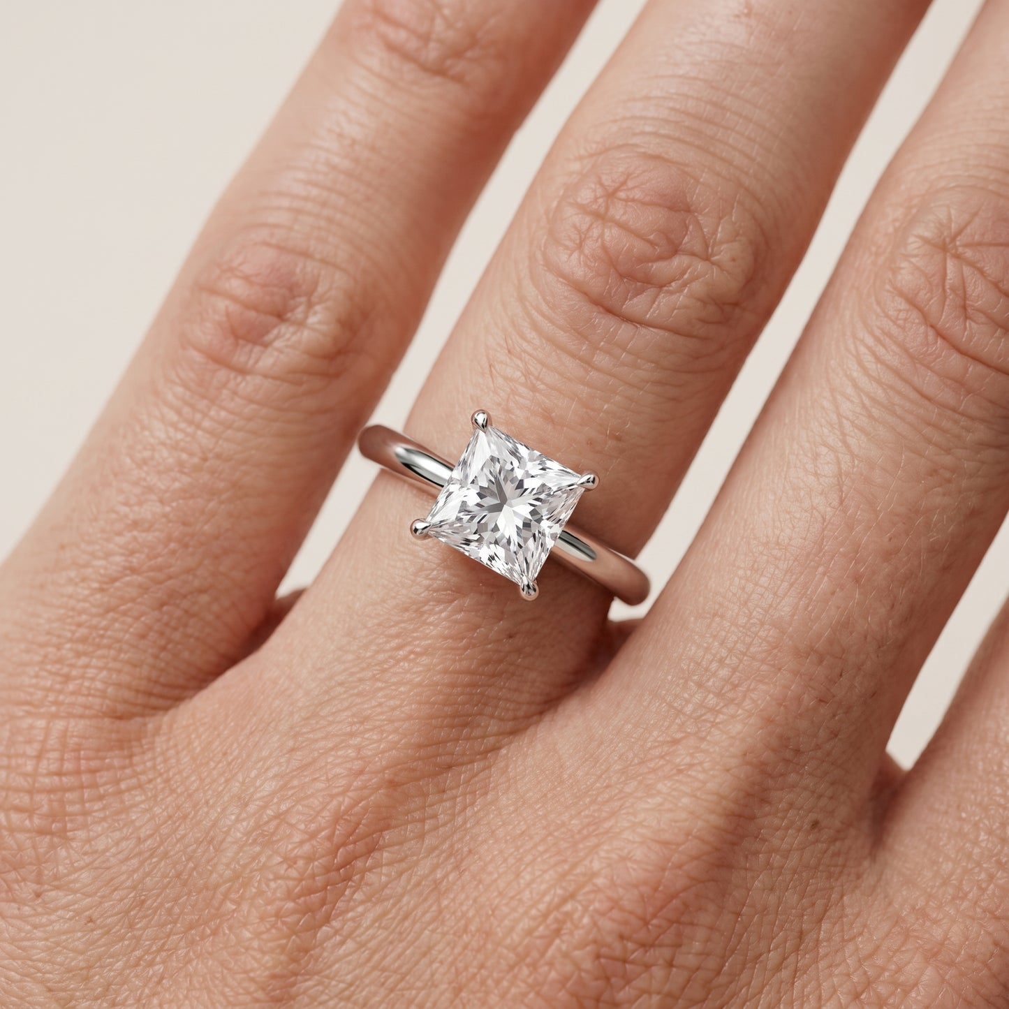 Sadie Cathedral Solitaire Princess Diamond Ring in Platinum - lifestyle.jpg