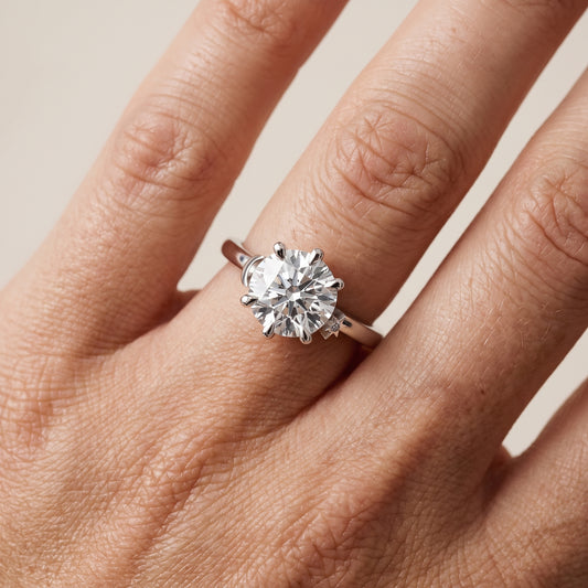 Helia Solitaire Round Diamond Engagement Ring in Platinum - lifestyle.jpg