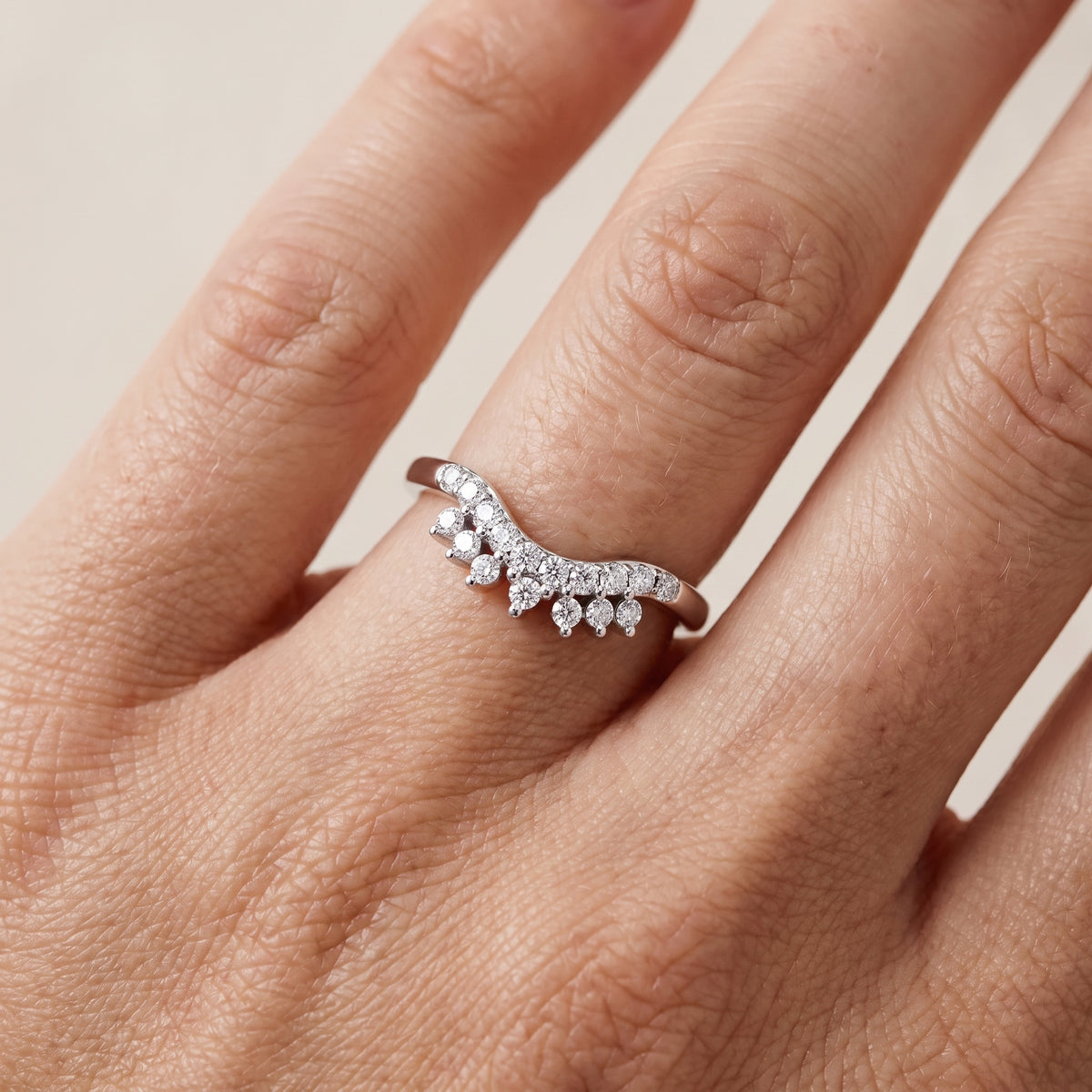Sabina Curved Round Diamond Anniversary Ring in White Gold - lifestyle.jpg