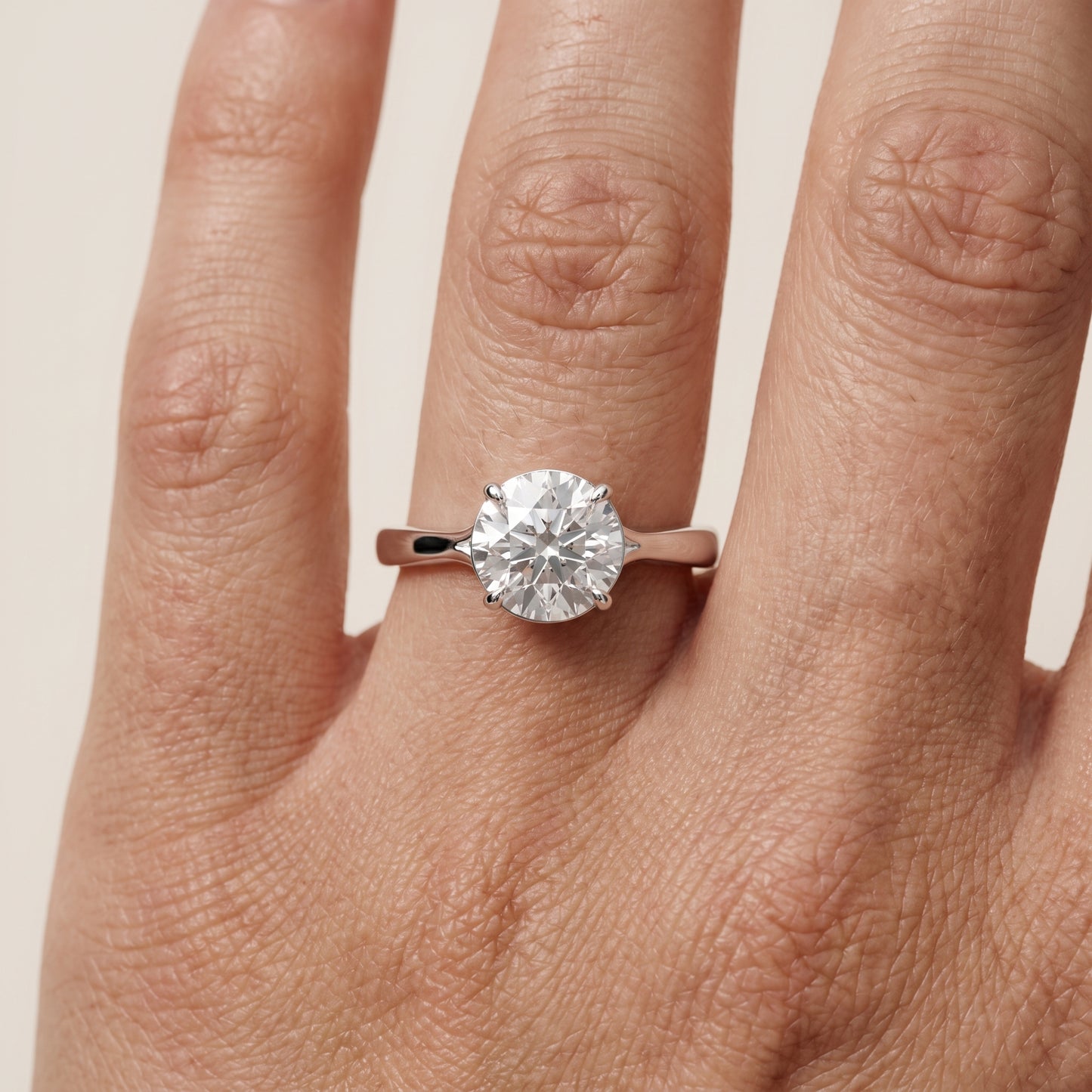 Anais Trellis Solitaire Round Diamond Engagement Ring in White Gold - lifestyle.jpg