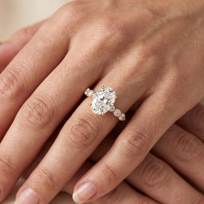 Vienna Floating Five-Stone Oval Diamond Engagement Ring in White Gold - lifestyle.jpg