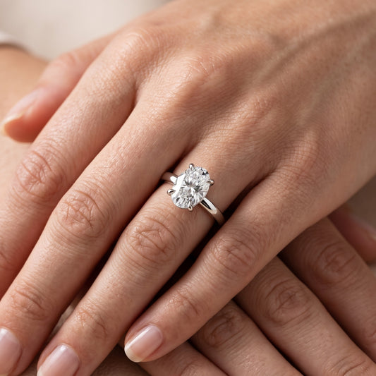 Rowan Basket Solitaire Oval Diamond Engagement Ring in White Gold - lifestyle.jpg