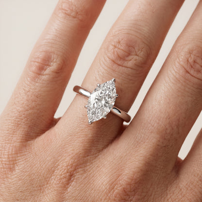 Mena Hidden Halo Marquise Diamond Engagement Ring in White Gold - lifestyle.jpg