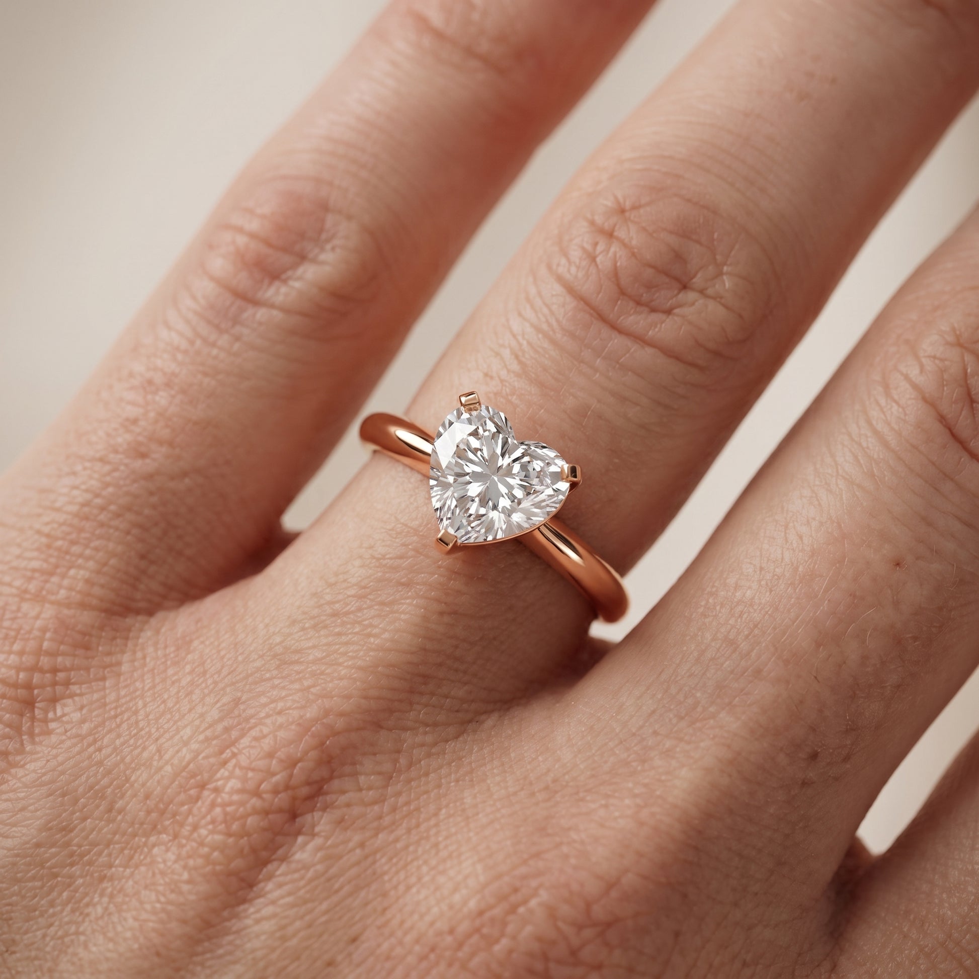 Amira Six-Prong Solitaire Heart Diamond Engagement Ring in Rose Gold - lifestyle.jpg