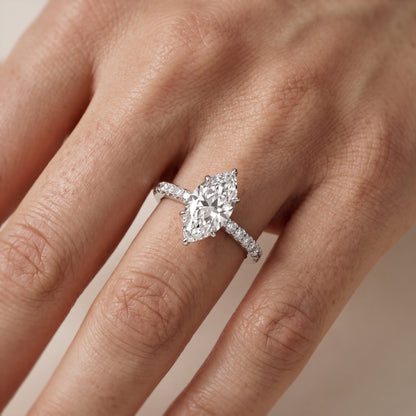 Gia Hidden Halo Pavé Marquise Diamond Ring in Platinum - lifestyle.jpg