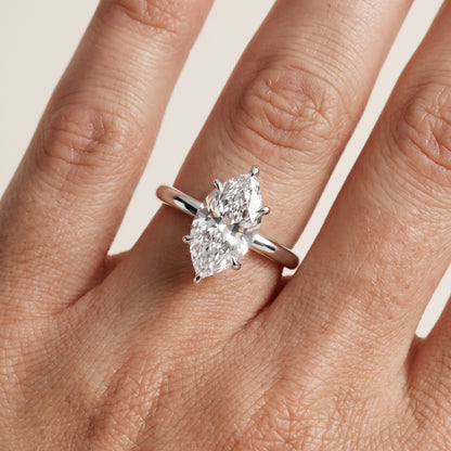 Lyla Petite Solitaire Marquise Diamond Engagement Ring in White Gold - lifestyle.jpg