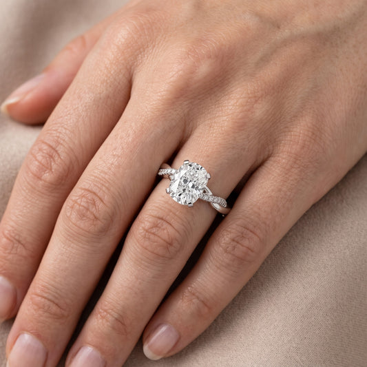 Primrose Pavé Twist Cushion Diamond Engagement Ring in White Gold - lifestyle.jpg