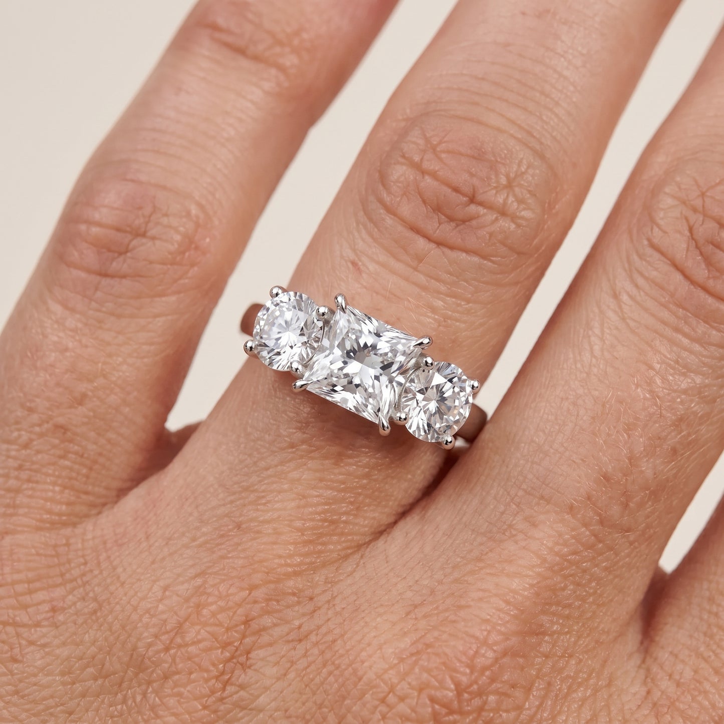 Esme Three-Stone Tapered Princess Diamond Ring in White Gold - lifestyle.jpg
