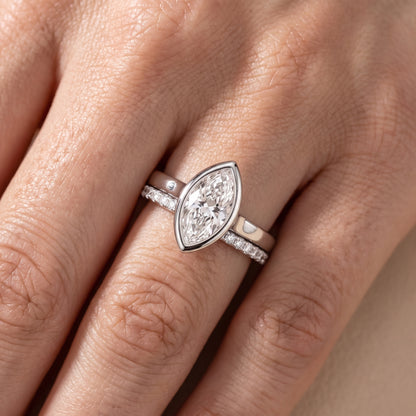 Ayla Bezel Bypass Marquise Diamond Ring in Silver - lifestyle.jpg