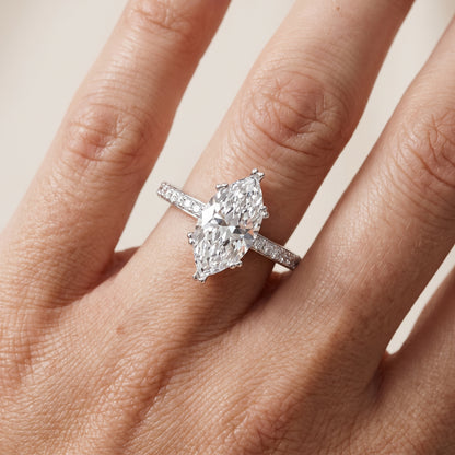Violet Hidden Halo Pavé Marquise Diamond Ring in Platinum - lifestyle.jpg