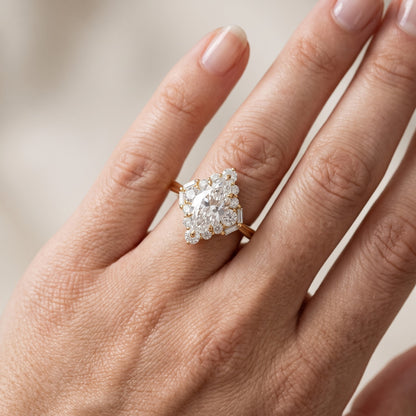 Lyla Deco Halo Marquise Diamond Engagement Ring in Yellow Gold - lifestyle.jpg
