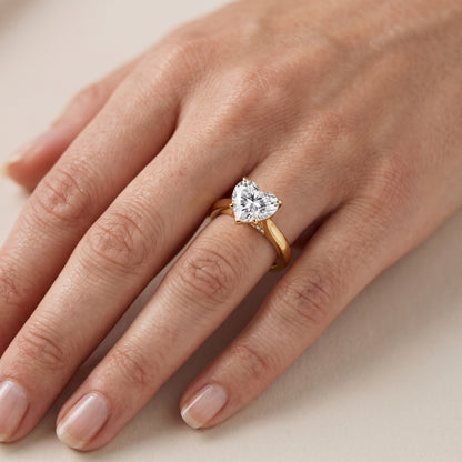 Sofia Cathedral Heart Diamond Engagement Ring in Rose Gold - lifestyle.jpg
