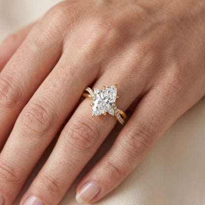Reno Pear-Side Twist Marquise Diamond Engagement Ring in Silver - lifestyle.jpg