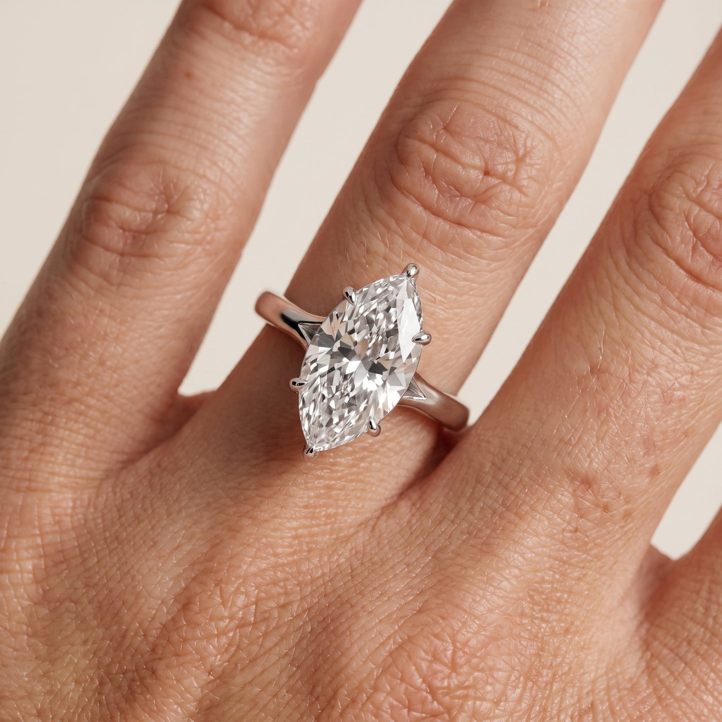 Anais Trellis Solitaire Marquise Diamond Engagement Ring in Platinum - lifestyle.jpg