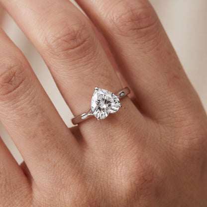 Anais Trellis Solitaire Heart Diamond Engagement Ring in White Gold - lifestyle.jpg