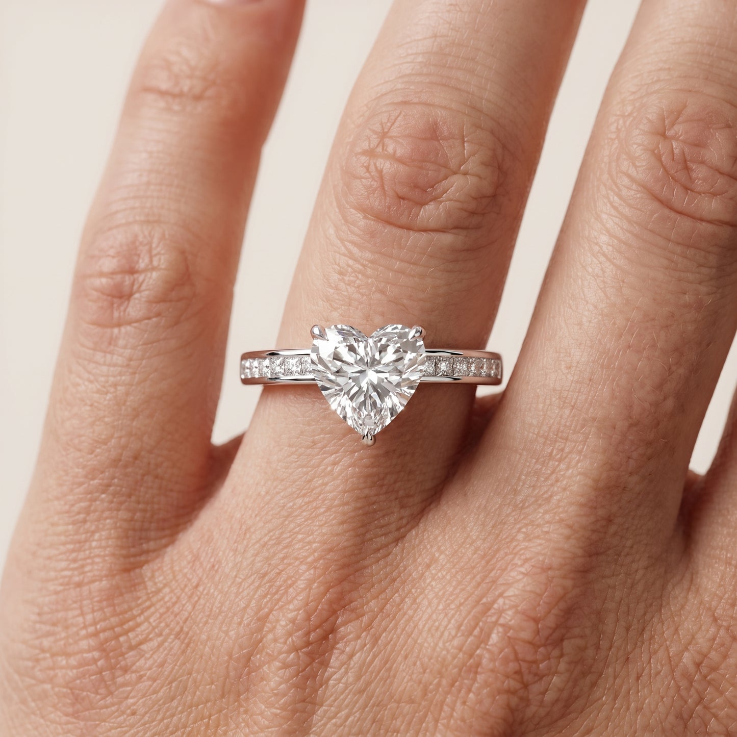 Maren Sidestone Channel Set Heart Diamond Engagement Ring in Platinum - lifestyle.jpg