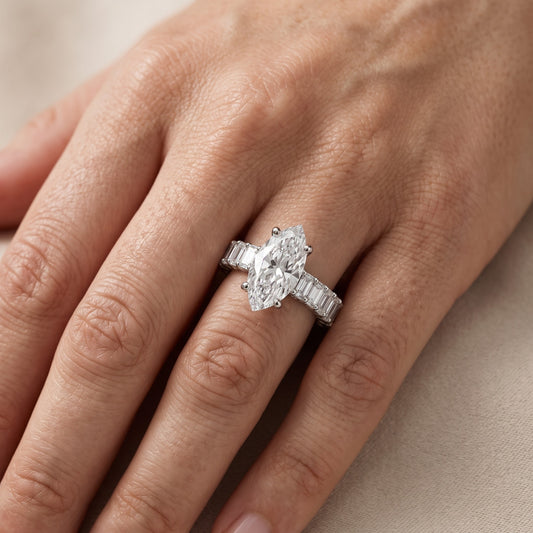 Mallory Shared Prong Marquise Diamond Engagement Ring in Platinum - lifestyle.jpg