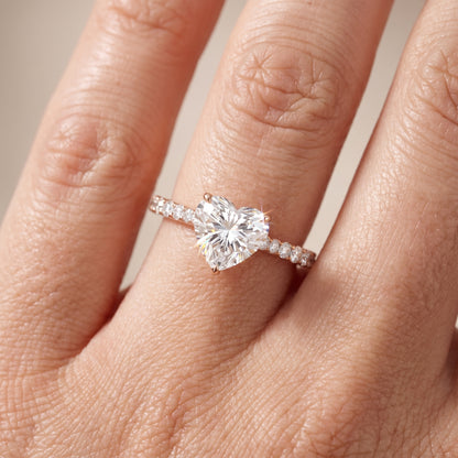 Gia Hidden Halo Pavé Heart Diamond Ring in Rose Gold - lifestyle.jpg