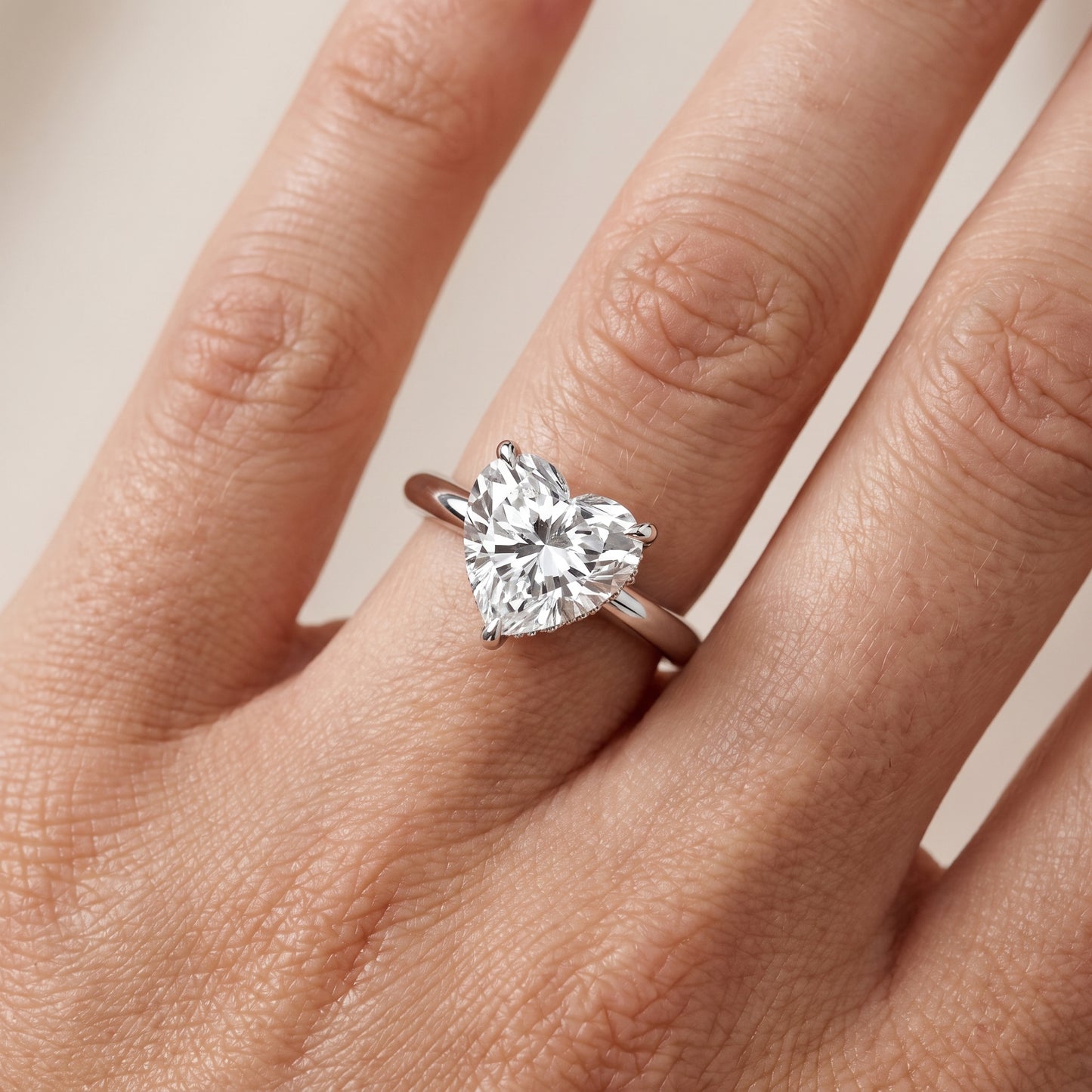 Amaya Hidden Halo Heart Diamond Ring in Platinum - lifestyle.jpg