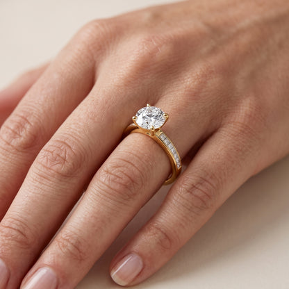 Solano Channel Set Round Diamond Engagement Ring in White Gold - lifestyle.jpg