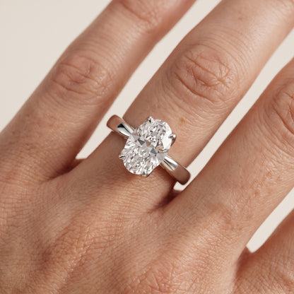 Lucia Solitaire Six-Prong Oval Diamond Engagement Ring in Platinum - lifestyle.jpg