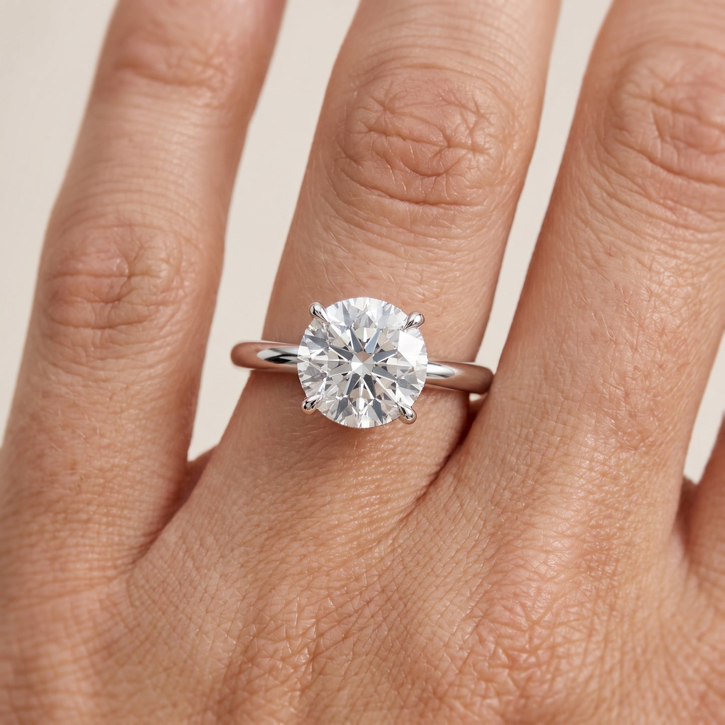 Amaya Hidden Halo Round Diamond Ring in Platinum - lifestyle.jpg