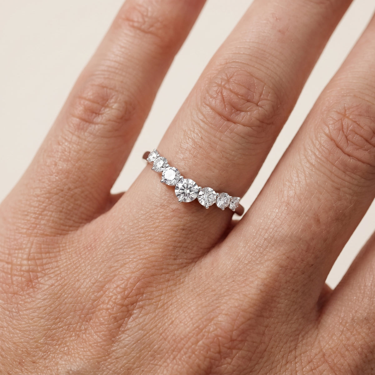 Quinn Contour Round Diamond Wedding Band in Silver - lifestyle.jpg