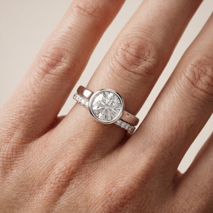 Ayla Bezel Bypass Round Diamond Ring in Platinum - lifestyle.jpg