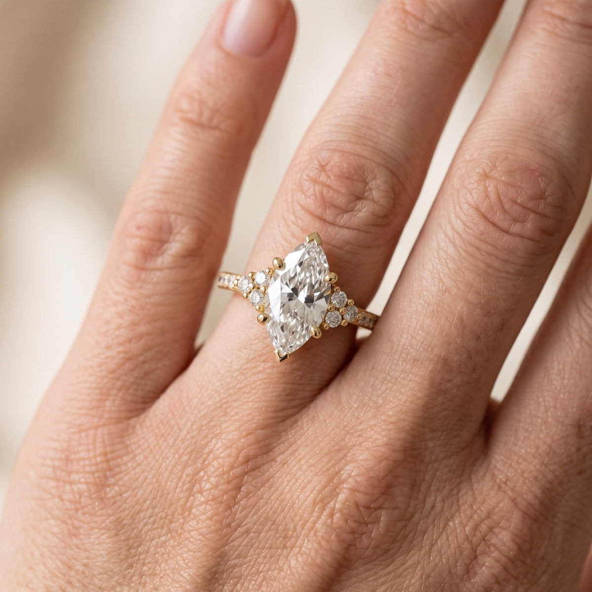 Christa Marquise-Side Pavé Marquise Diamond Engagement Ring in White Gold - lifestyle.jpg