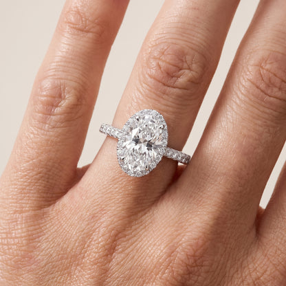 Willa Halo Micropavé Oval Diamond Engagement Ring in Platinum - lifestyle.jpg
