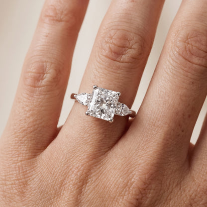 Faye Three-Stone Trellis Radiant Diamond Ring in Platinum - lifestyle.jpg