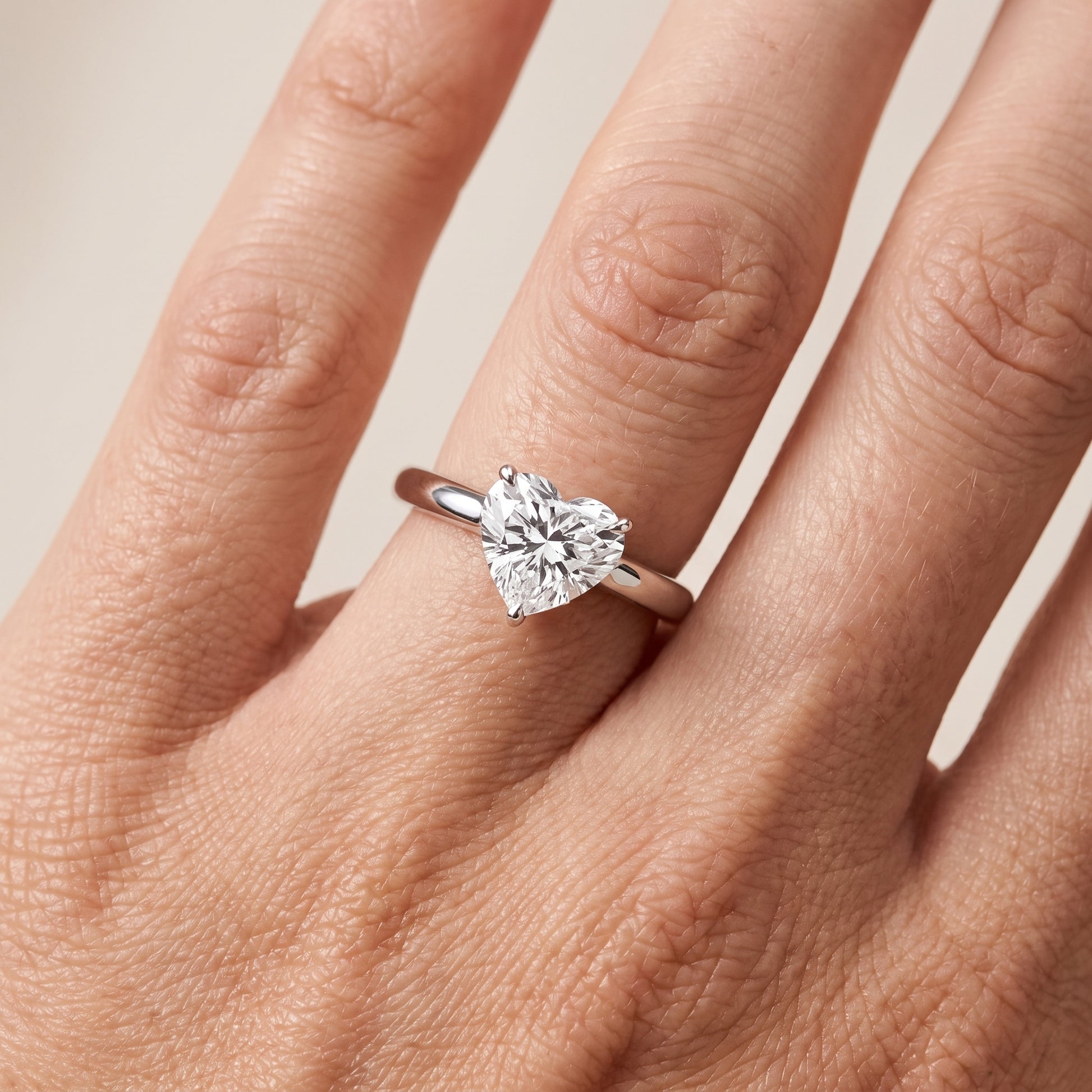 Sadie Cathedral Solitaire Heart Diamond Ring in White Gold - lifestyle.jpg